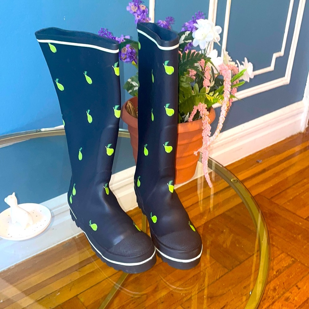 Never worn J Crew rain boots.